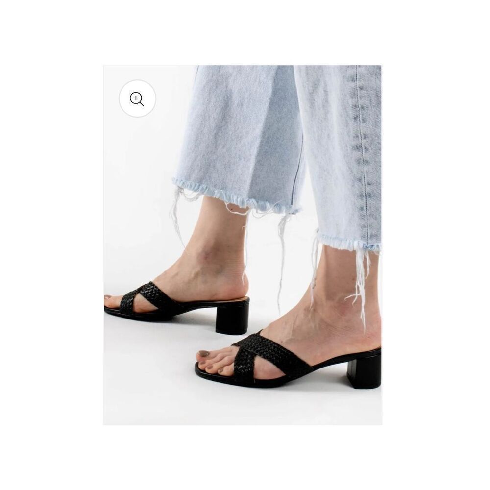 SALT + UMBER MALLORCA HEELS - BLACK
